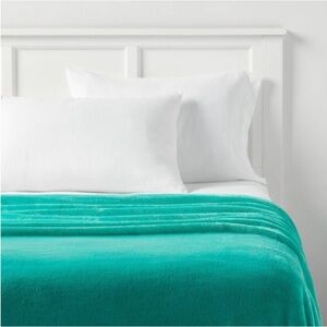 Teal Green Throw Blanket